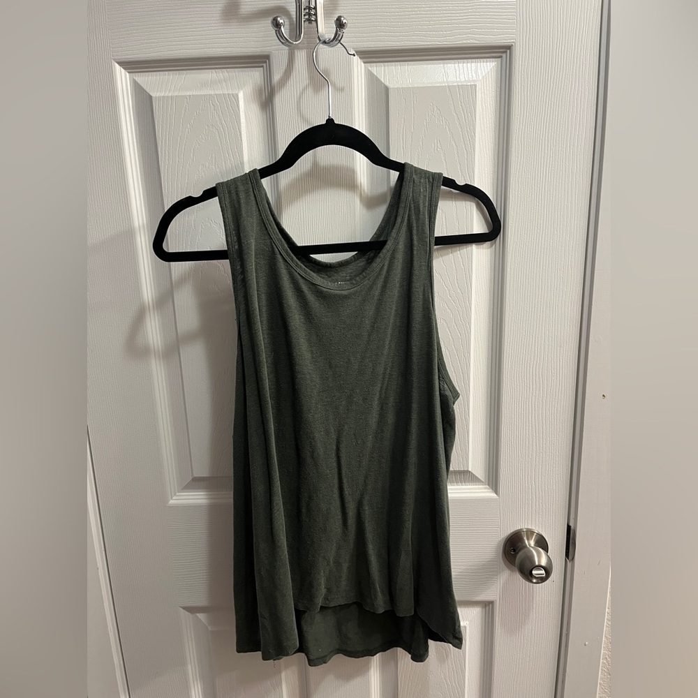 Olive green tank top size large